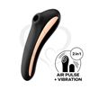 Dual Kiss black Succionador de clitoris con vibrador de punto G